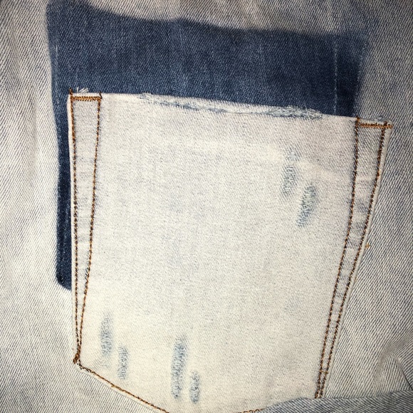 ONE TEASPOON Chargers Denim Distressed Shorts - Picture 6 of 8